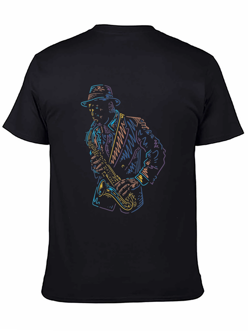 Cool Jazz Saxophone Player Graphic T-Shirt