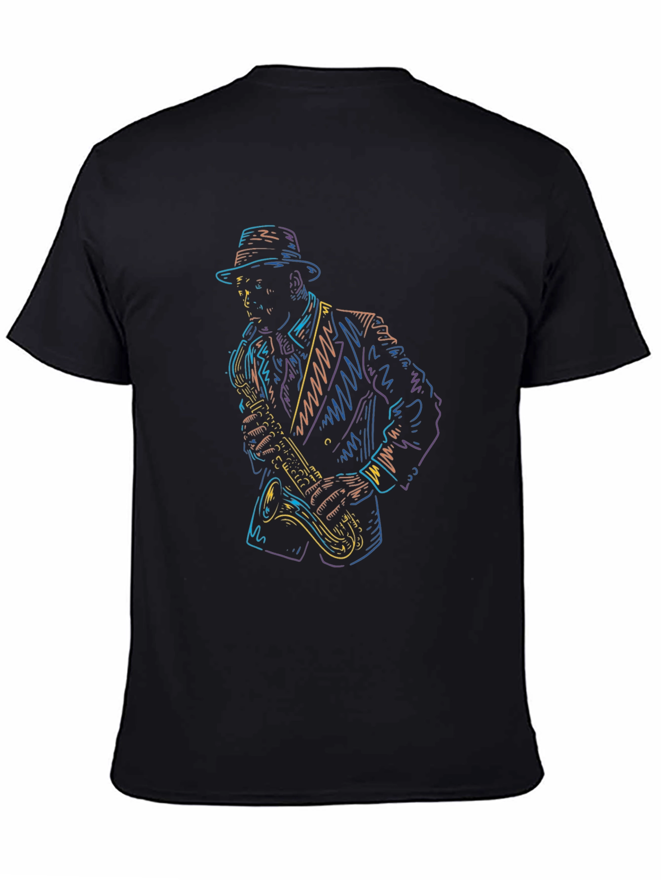 Cool Jazz Saxophone Player Graphic T-Shirt