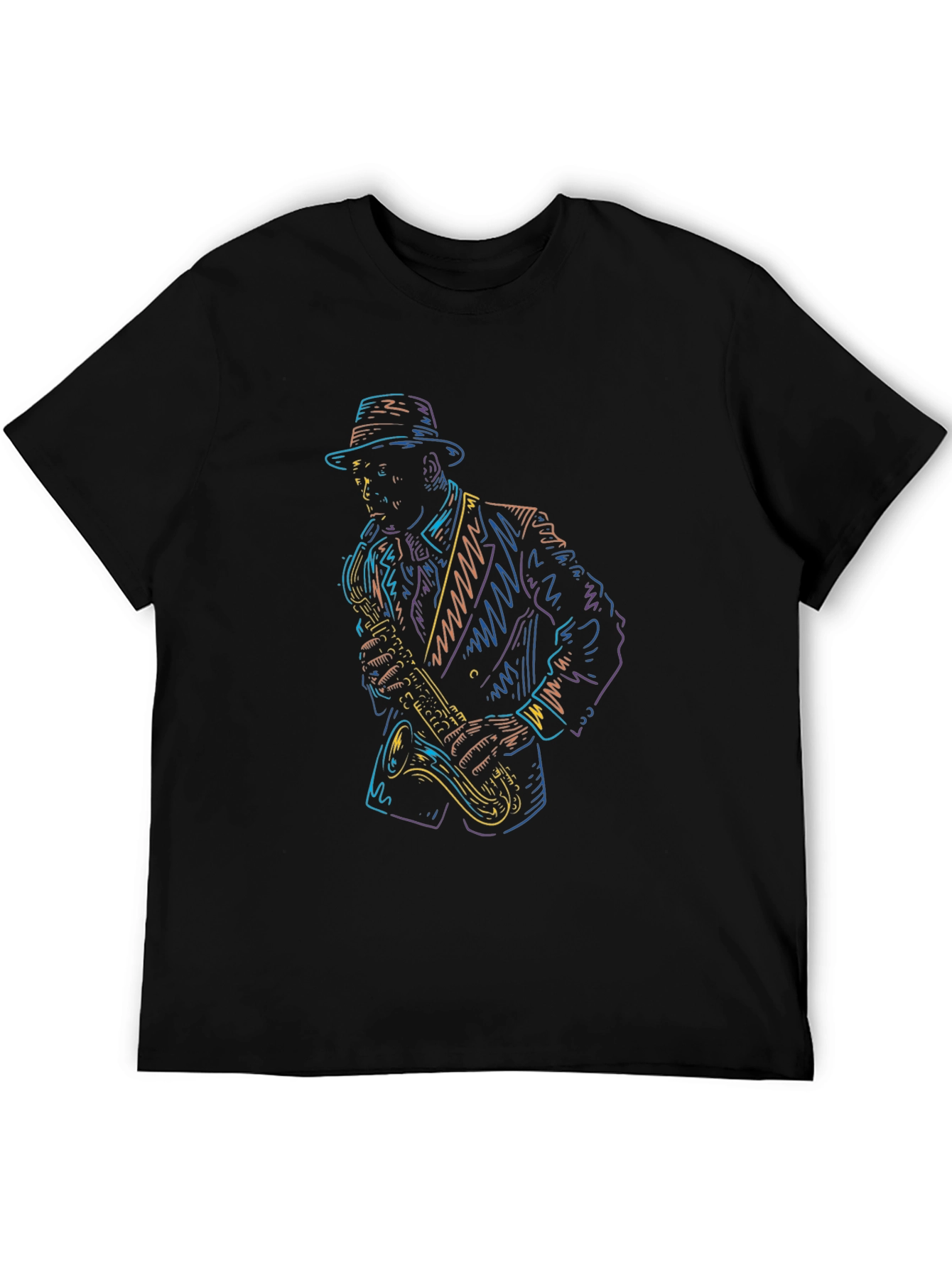 Cool Jazz Saxophone Player Graphic T-Shirt