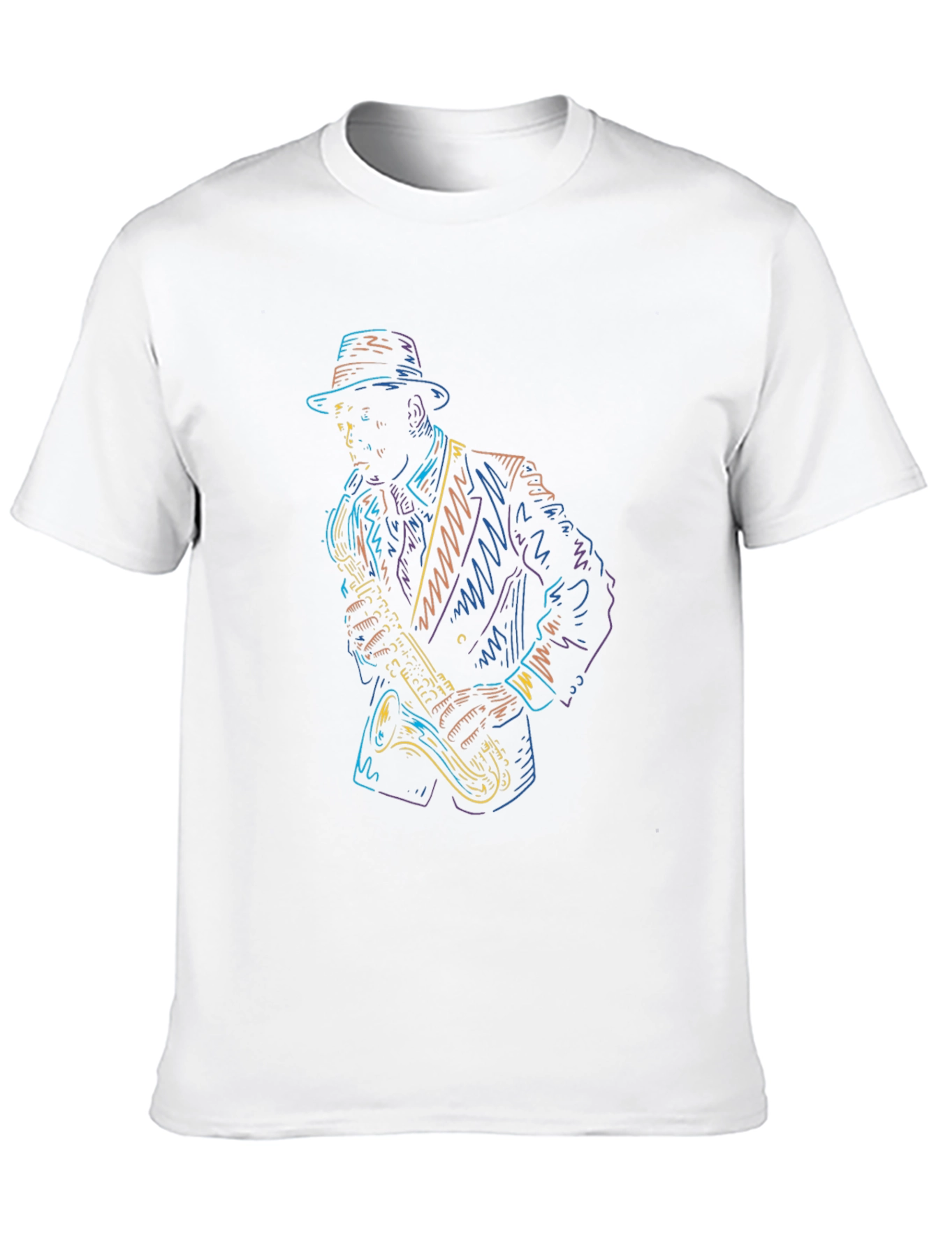 Cool Jazz Saxophone Player Graphic T-Shirt