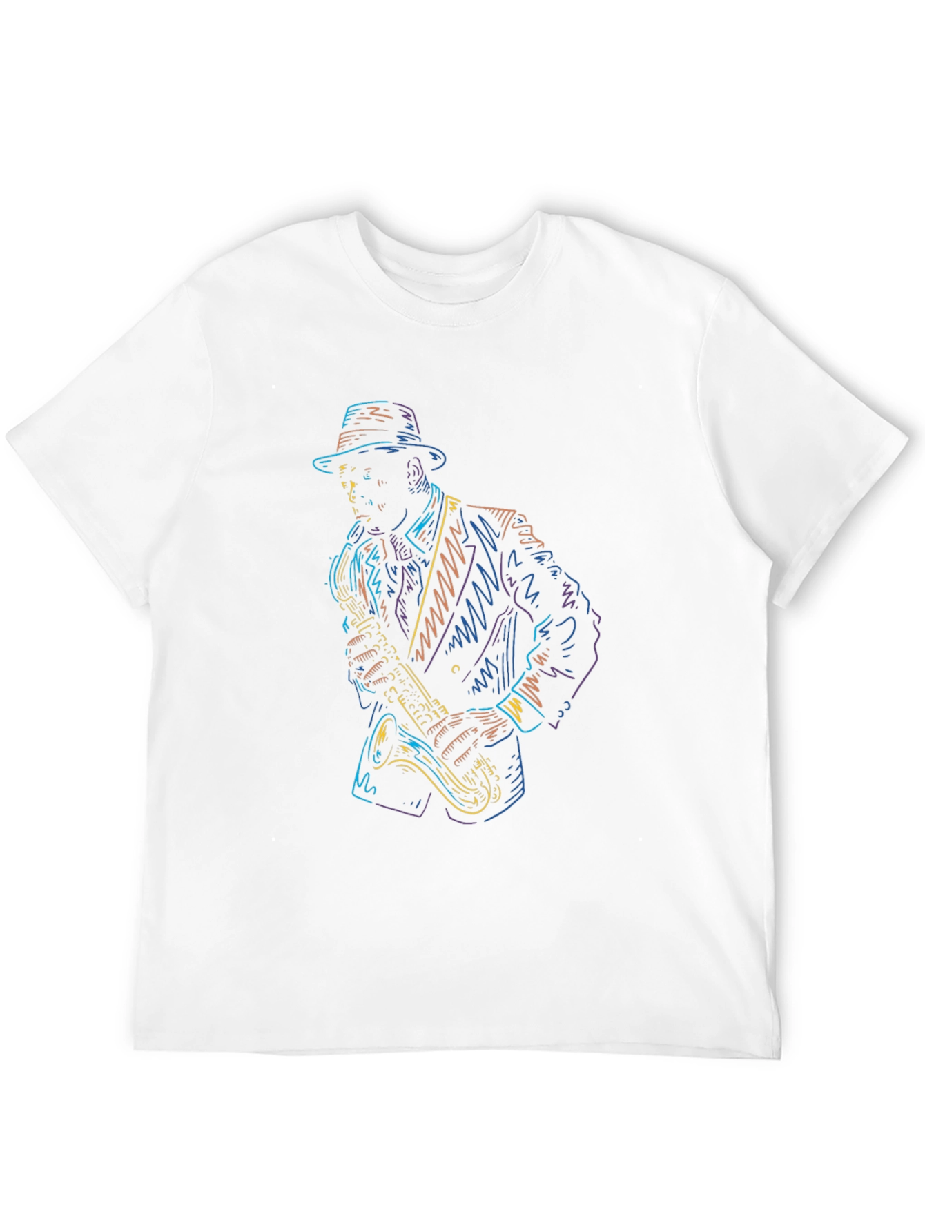 Cool Jazz Saxophone Player Graphic T-Shirt