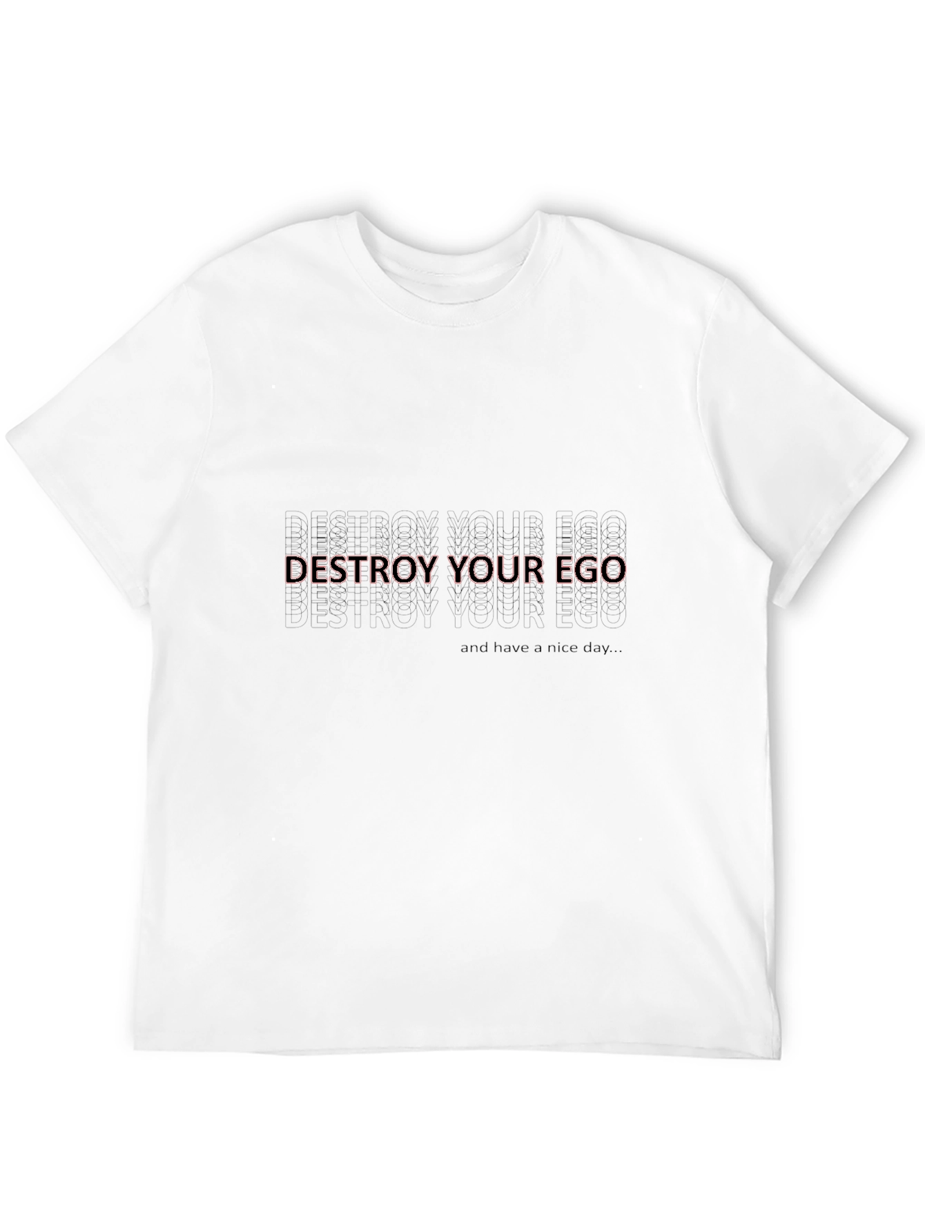 Destroy Your Ego Tee - Black Relaxed Fit