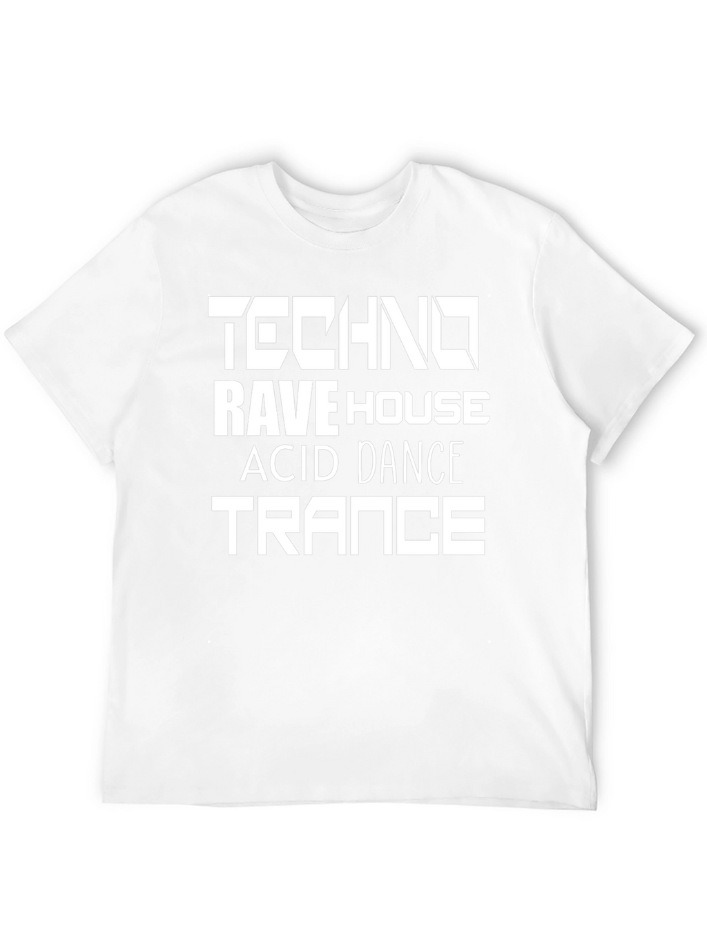 Techno Rave House T-Shirt Black