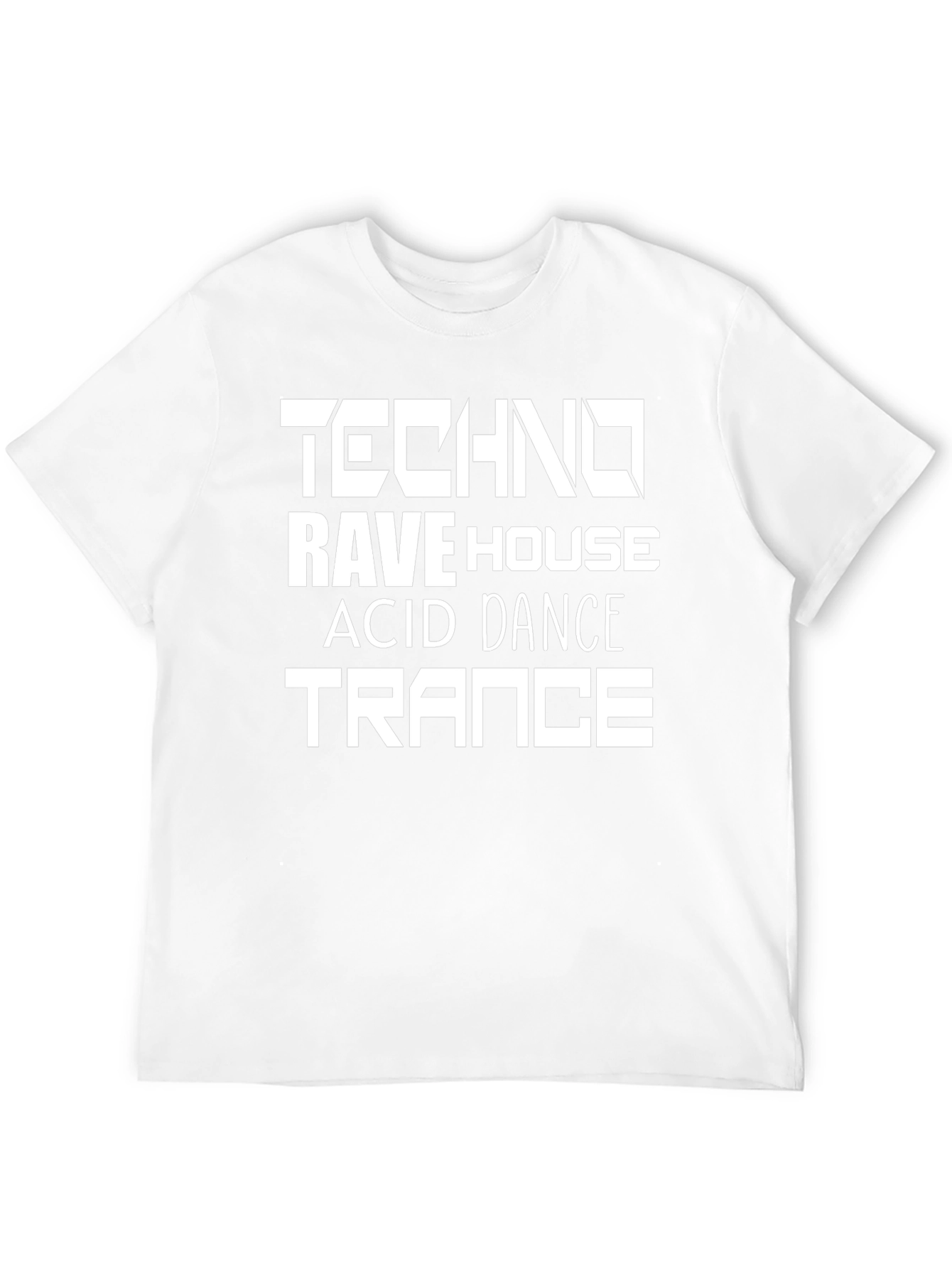 Techno Rave House T-Shirt Black