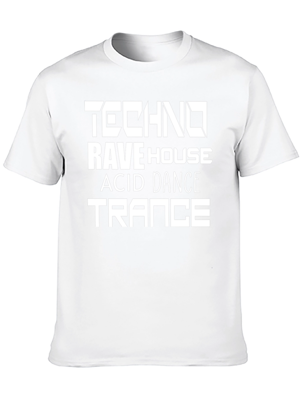 Techno Rave House T-Shirt Black