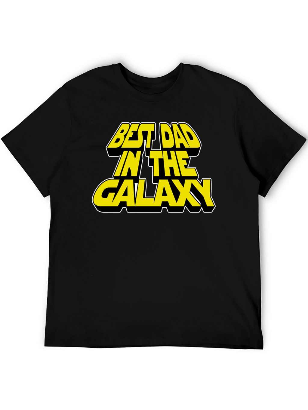 Best Dad in the Galaxy Black T-Shirt