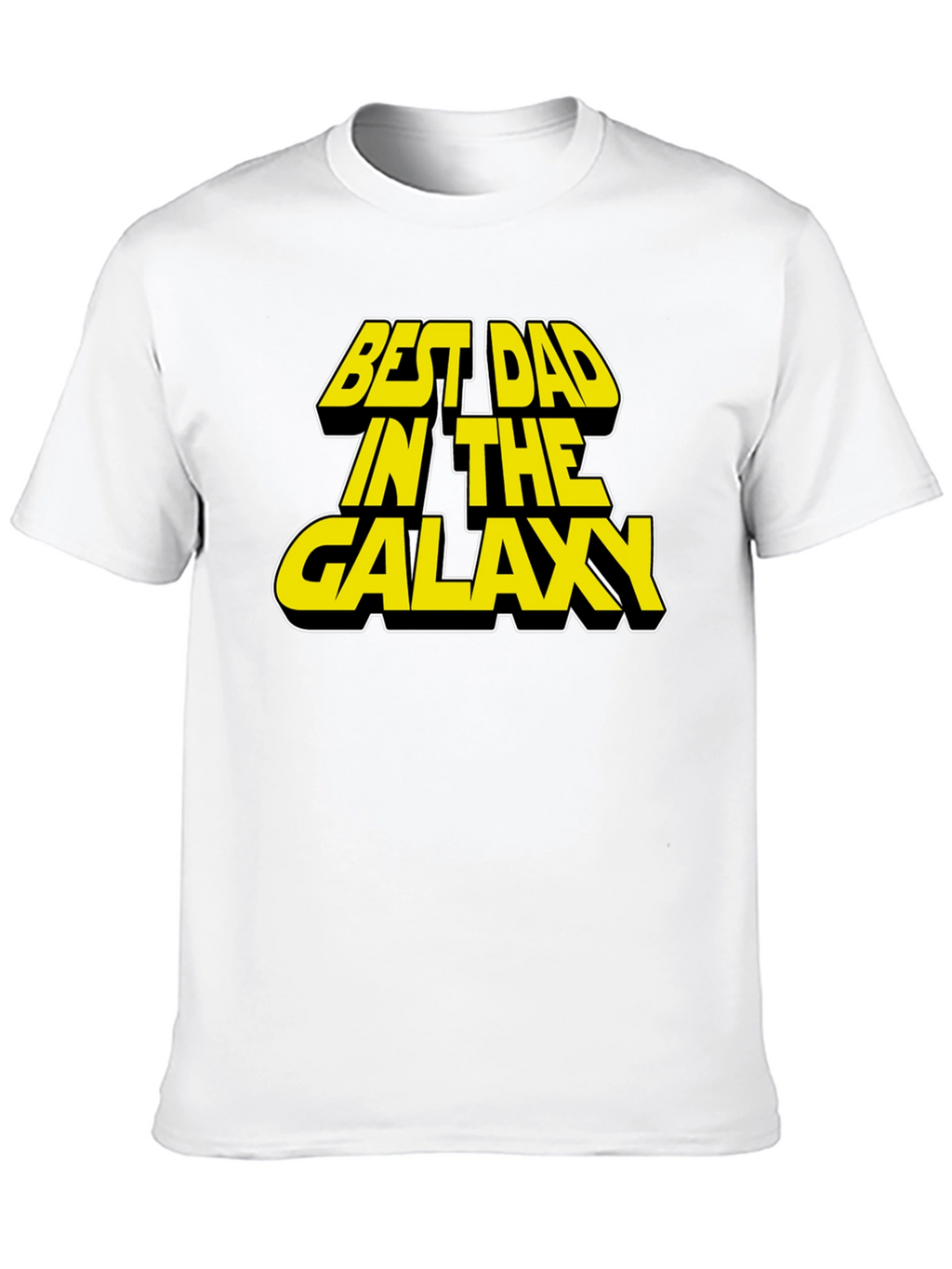 Best Dad in the Galaxy Black T-Shirt
