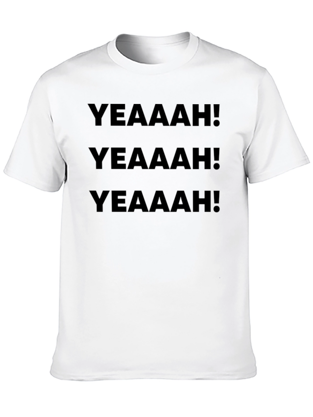 YEAAAH! Graphic Print Black T-Shirt