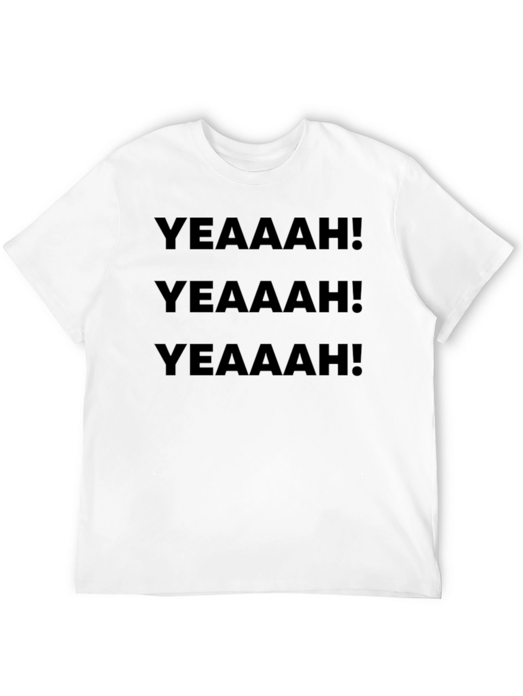 YEAAAH! Graphic Print Black T-Shirt