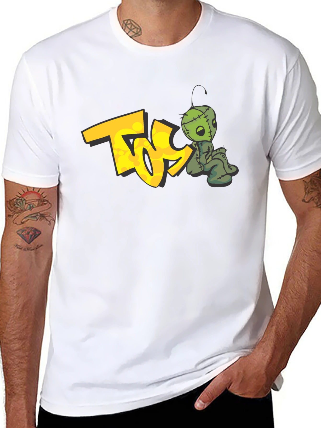 Black Tee with TOS Graphic