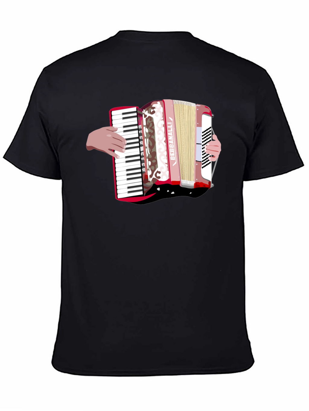 Accordion Graphic Black T-Shirt