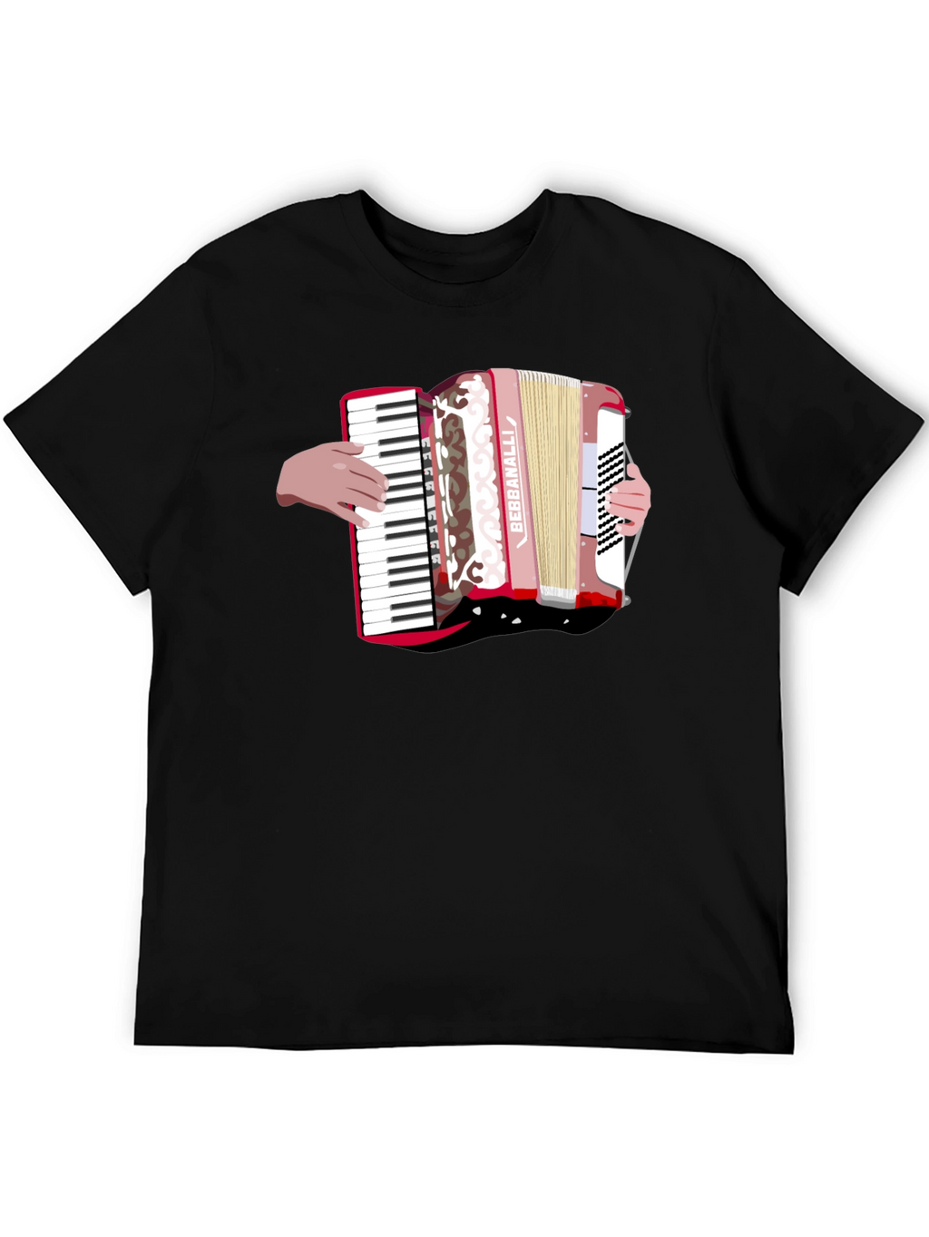 Accordion Graphic Black T-Shirt