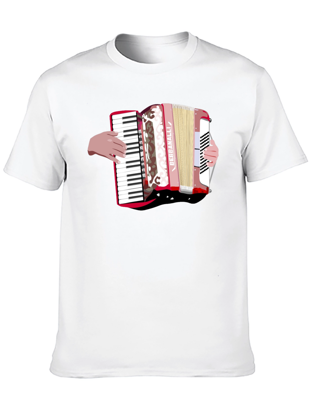 Accordion Graphic Black T-Shirt
