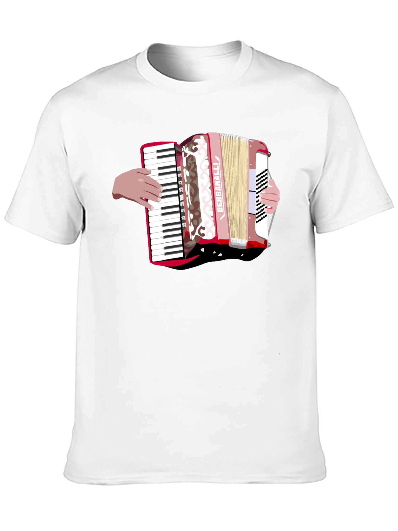 Accordion Graphic Black T-Shirt