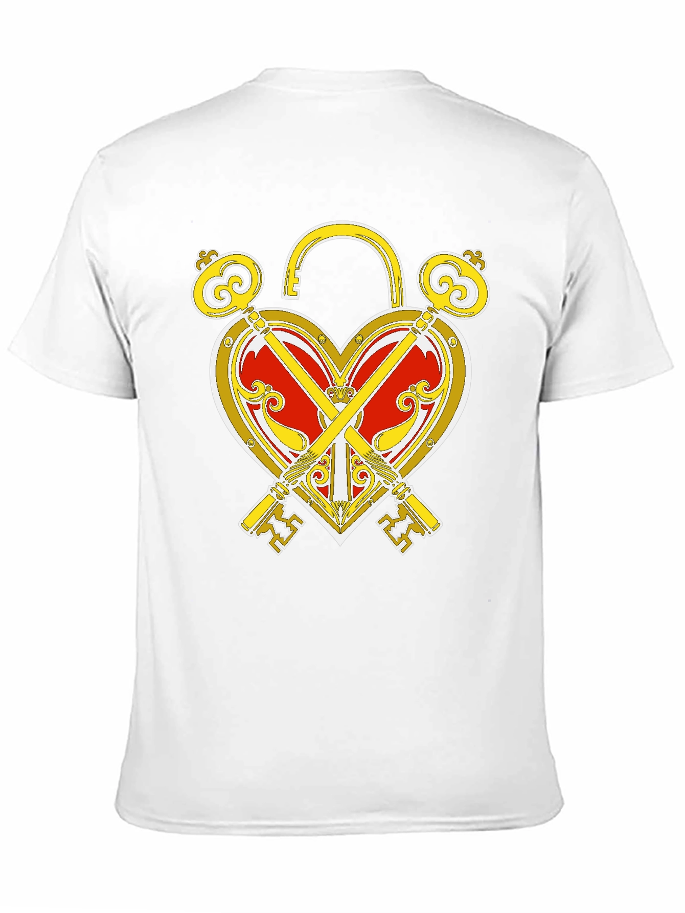 Heart Lock and Keys Graphic T-Shirt