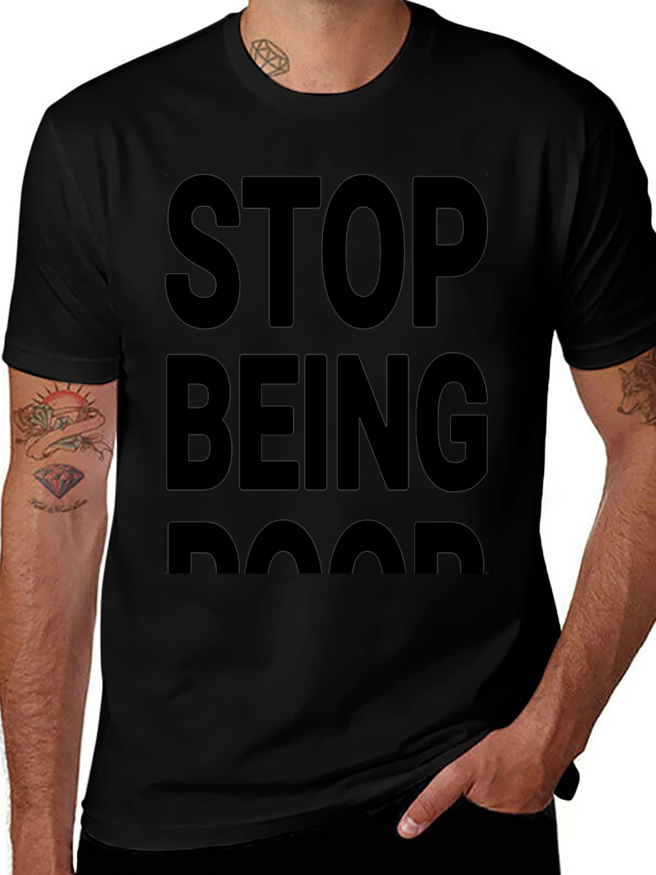 Mens Stop Being Poor Graphic Tee
