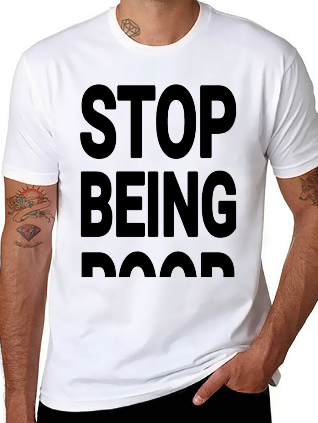 Mens Stop Being Poor Graphic Tee