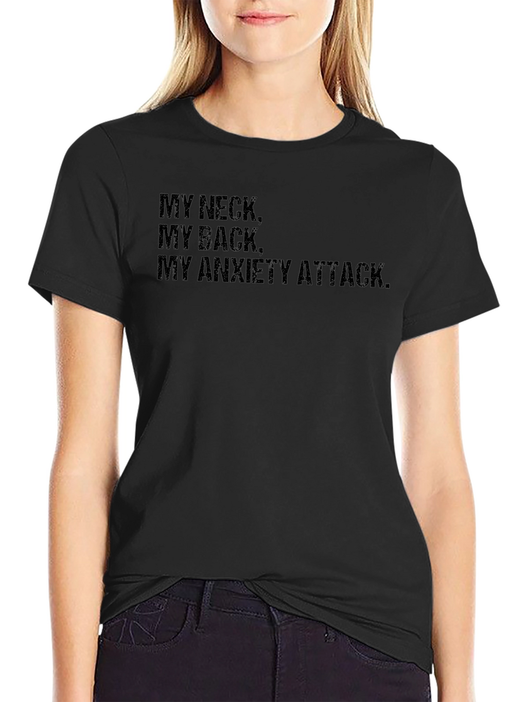 Anxiety Attack T-Shirt - Black Comfort Tee