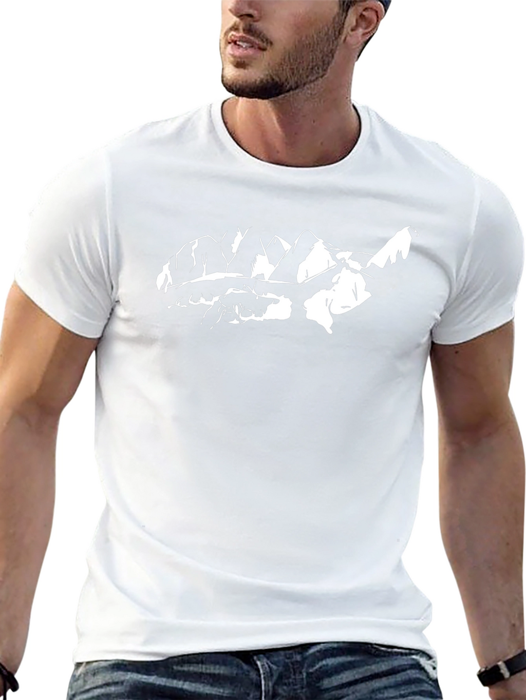 Mountain Graphic Black T-Shirt - Nature Lovers Tee