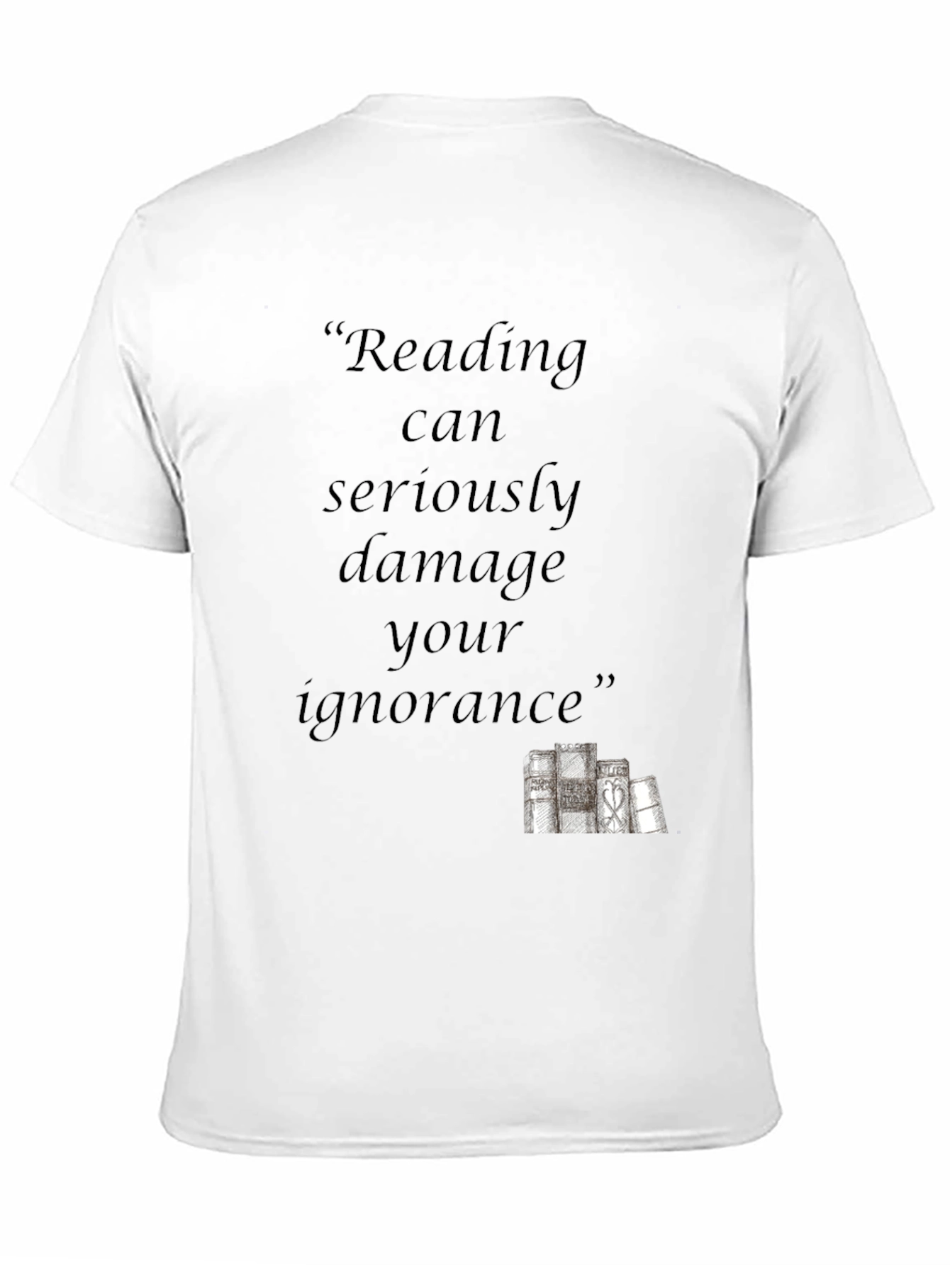 Reading Can Damage Your Ignorance Black T-Shirt