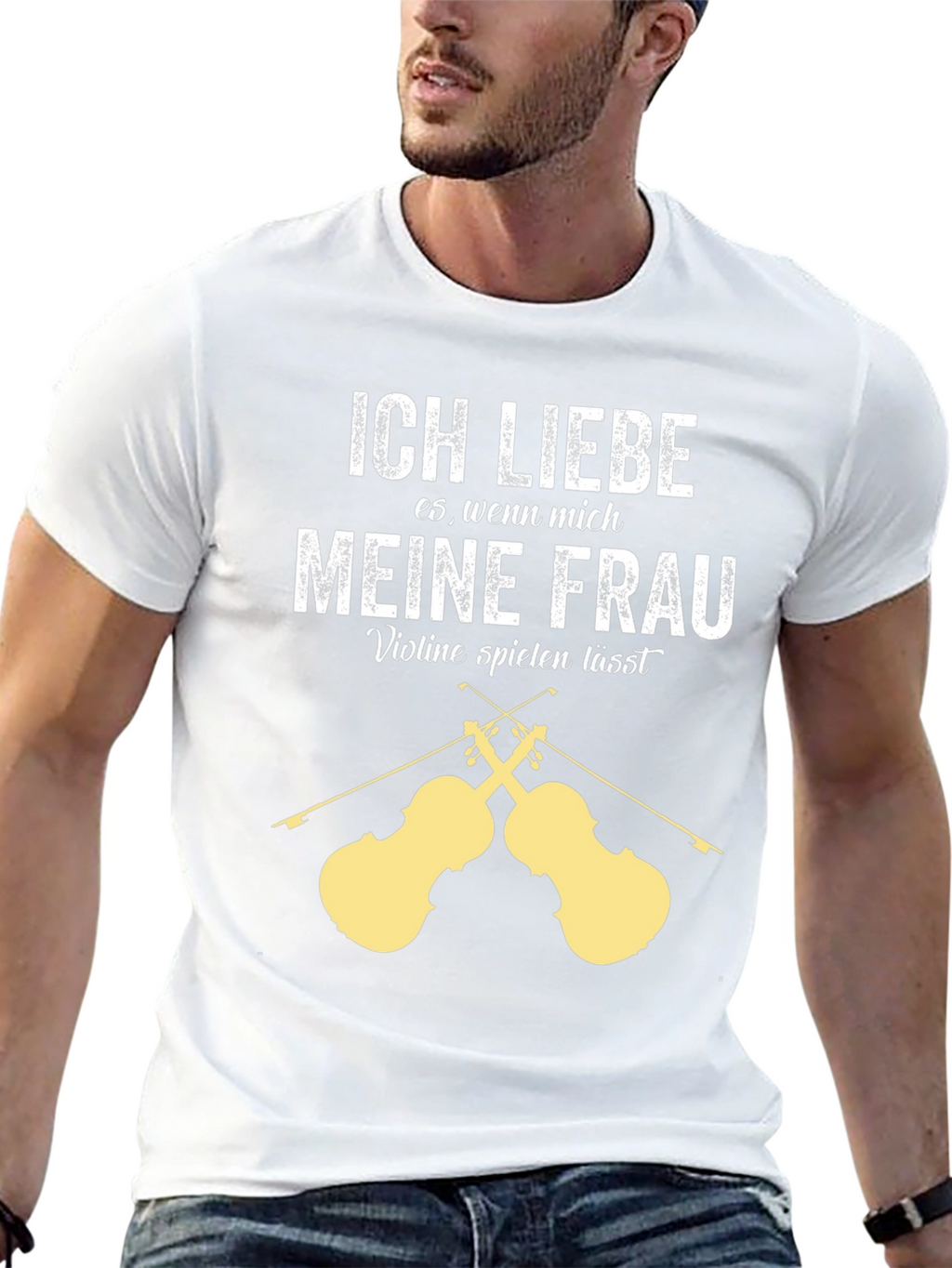 Ich Liebe Meine Frau Violin T-Shirt - Musician Gift
