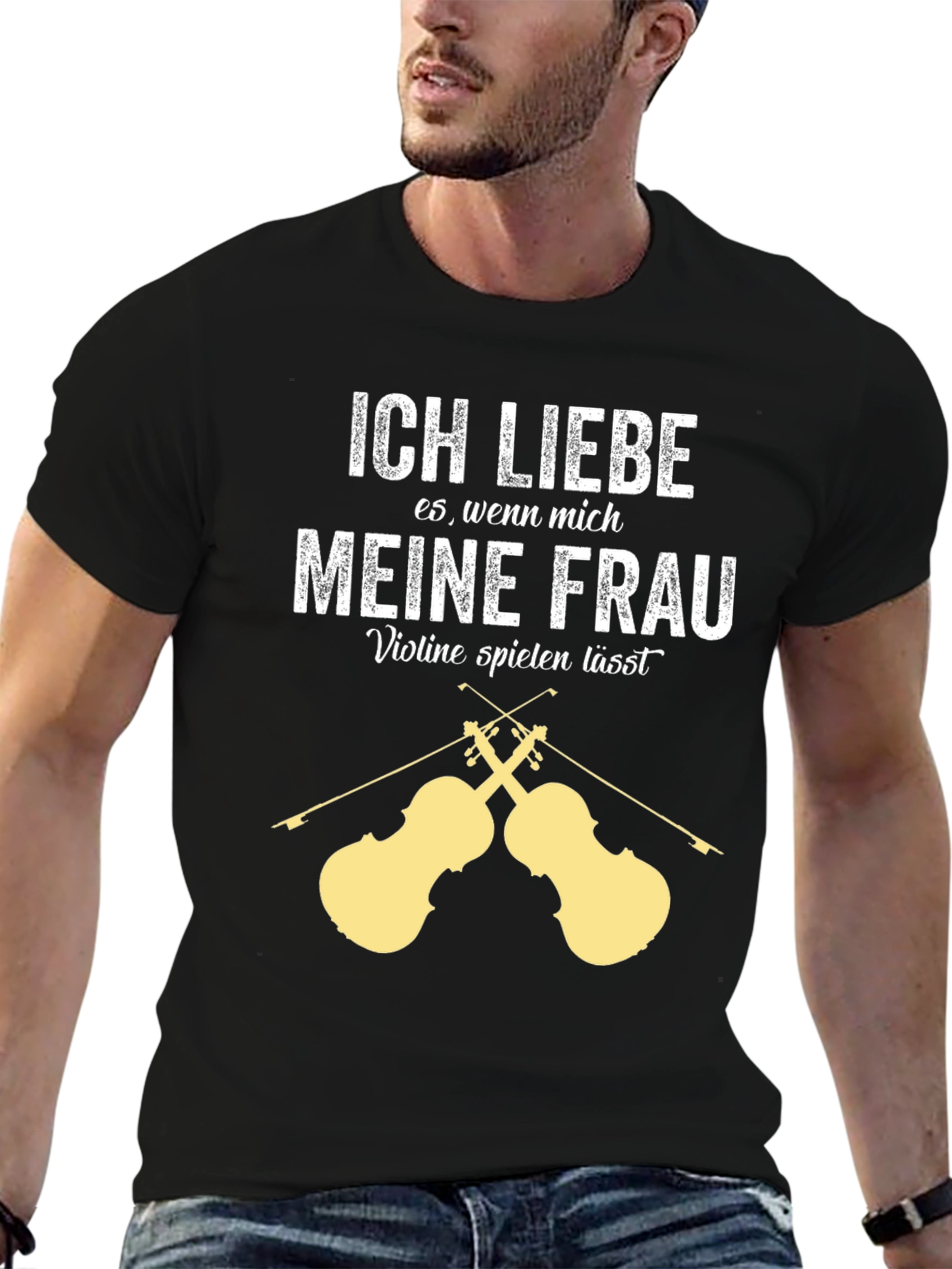 Ich Liebe Meine Frau Violin T-Shirt - Musician Gift
