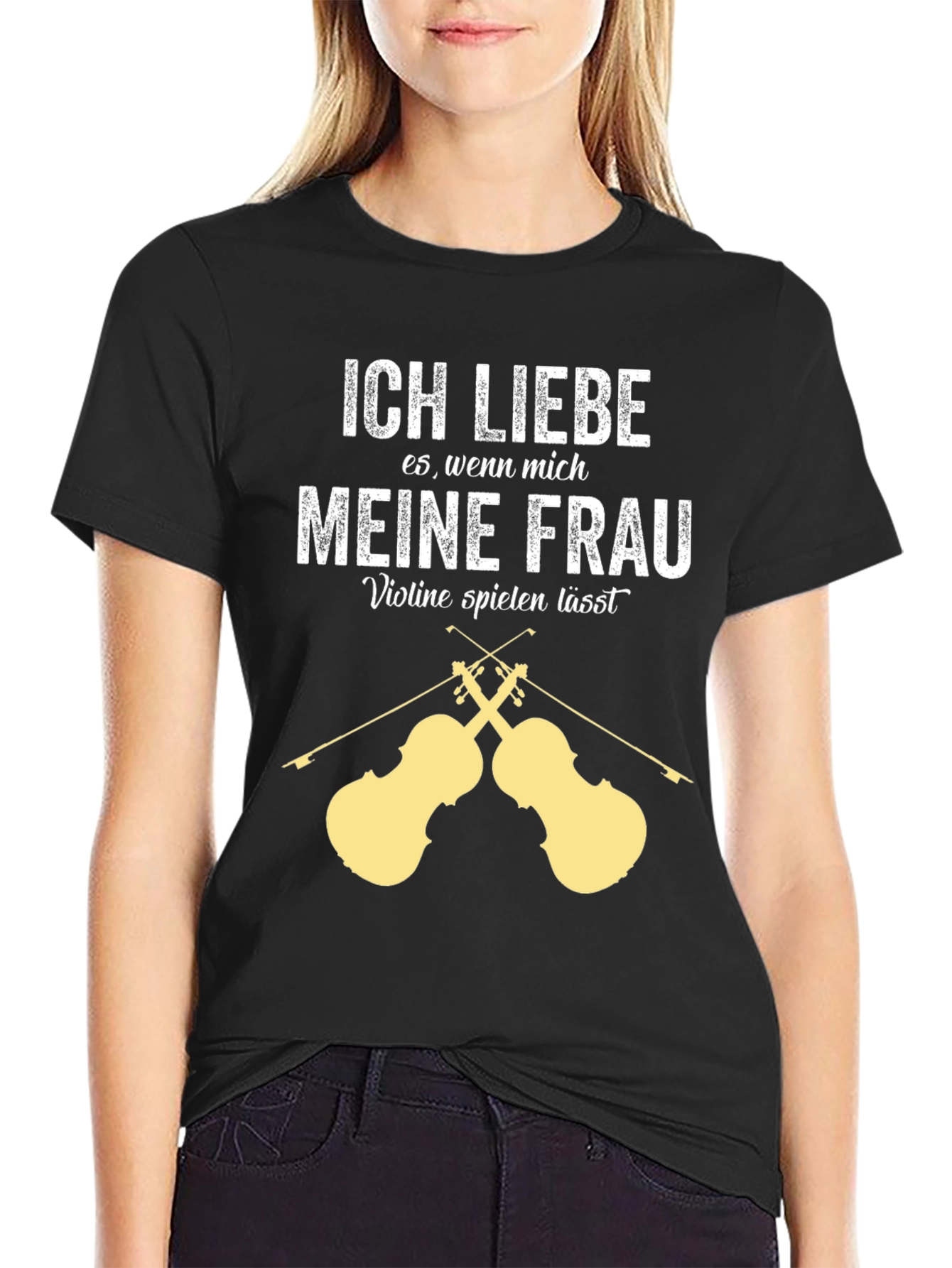 Ich Liebe Meine Frau Violin T-Shirt - Musician Gift
