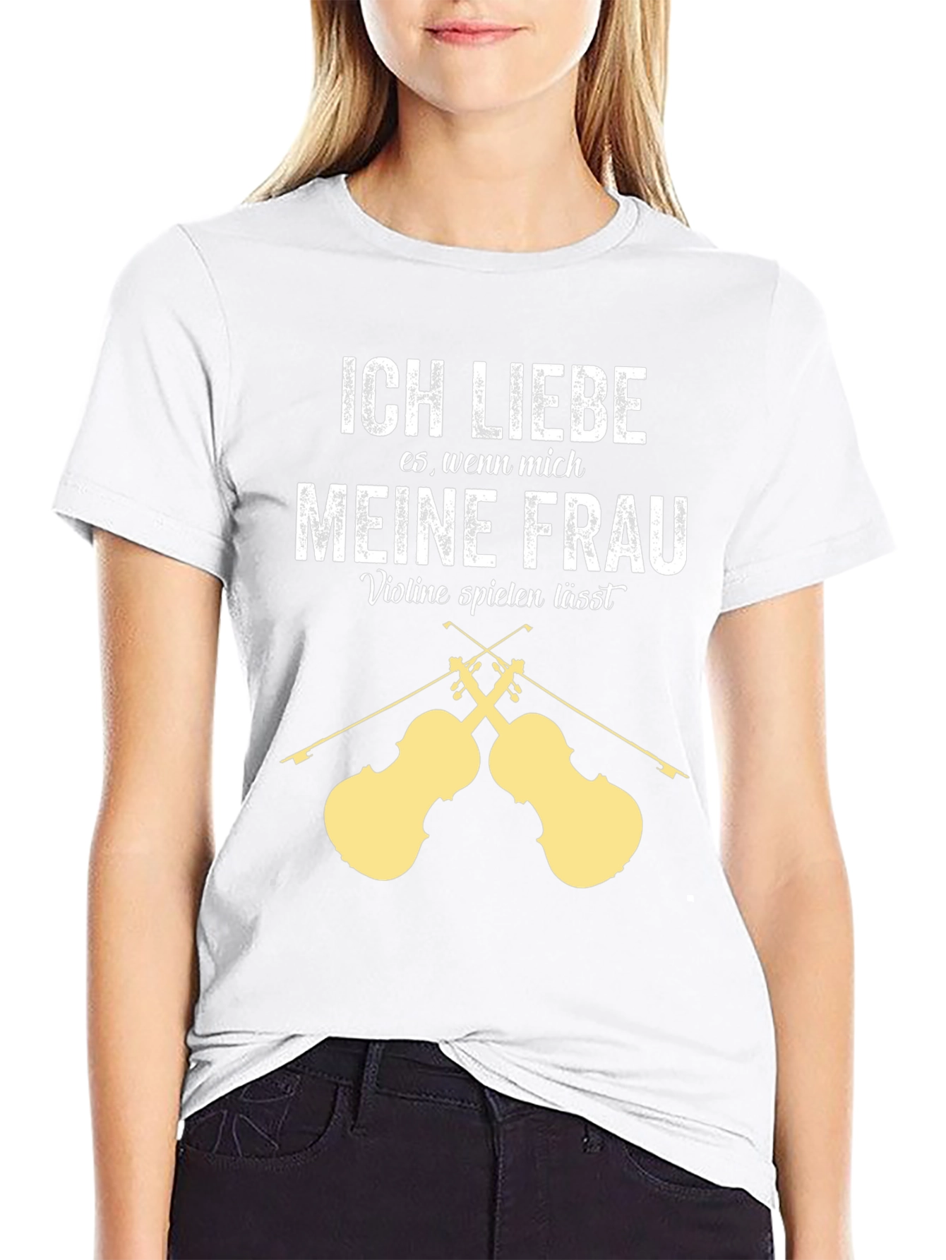 Ich Liebe Meine Frau Violin T-Shirt - Musician Gift