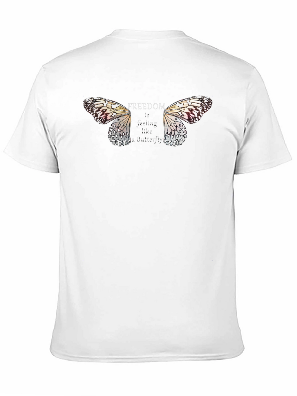 Freedom Butterfly Graphic Tee - Black Unisex T-Shirt