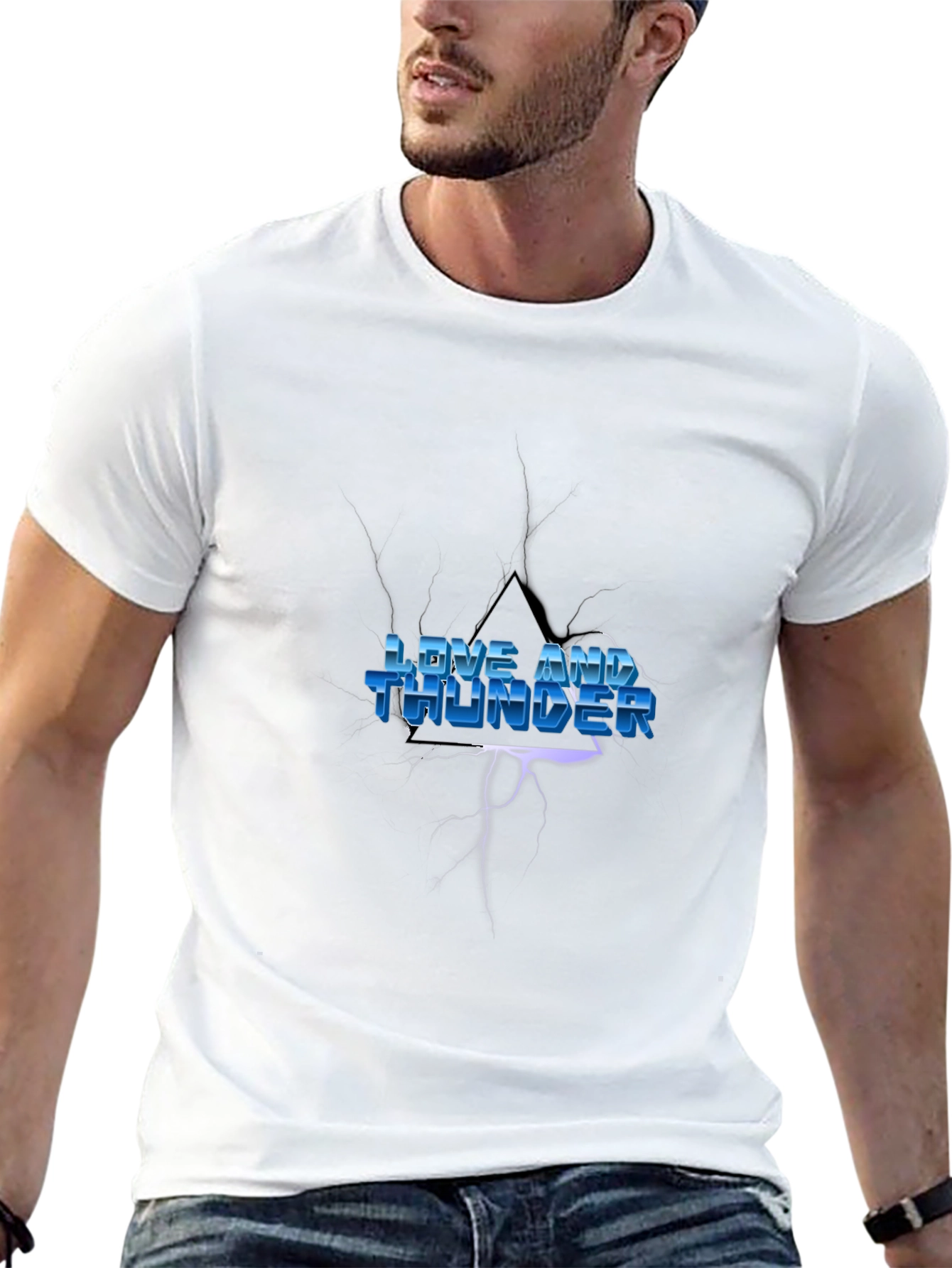 Love and Thunder Black Graphic Tee