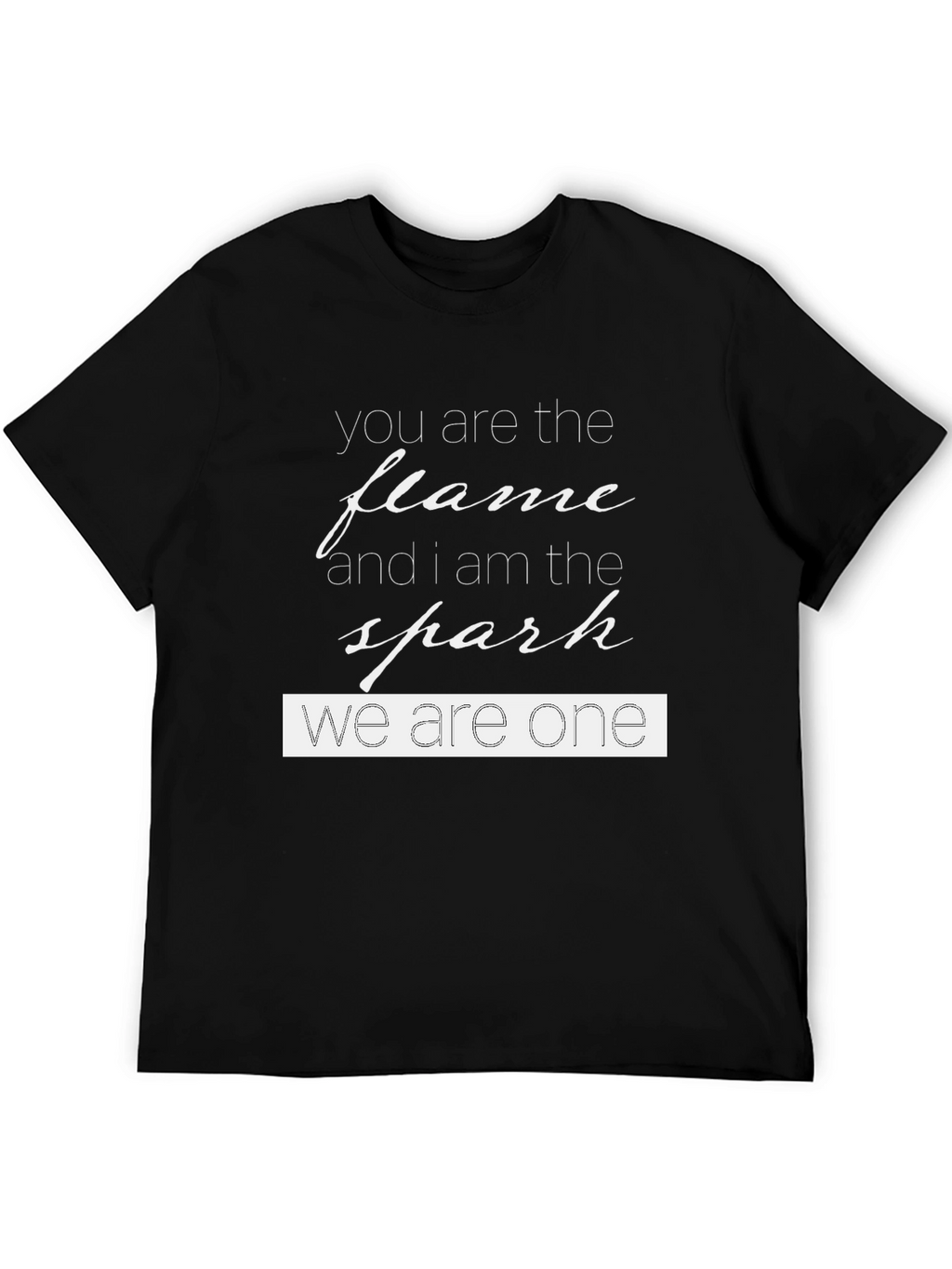 Flame & Spark Graphic Tee - Black