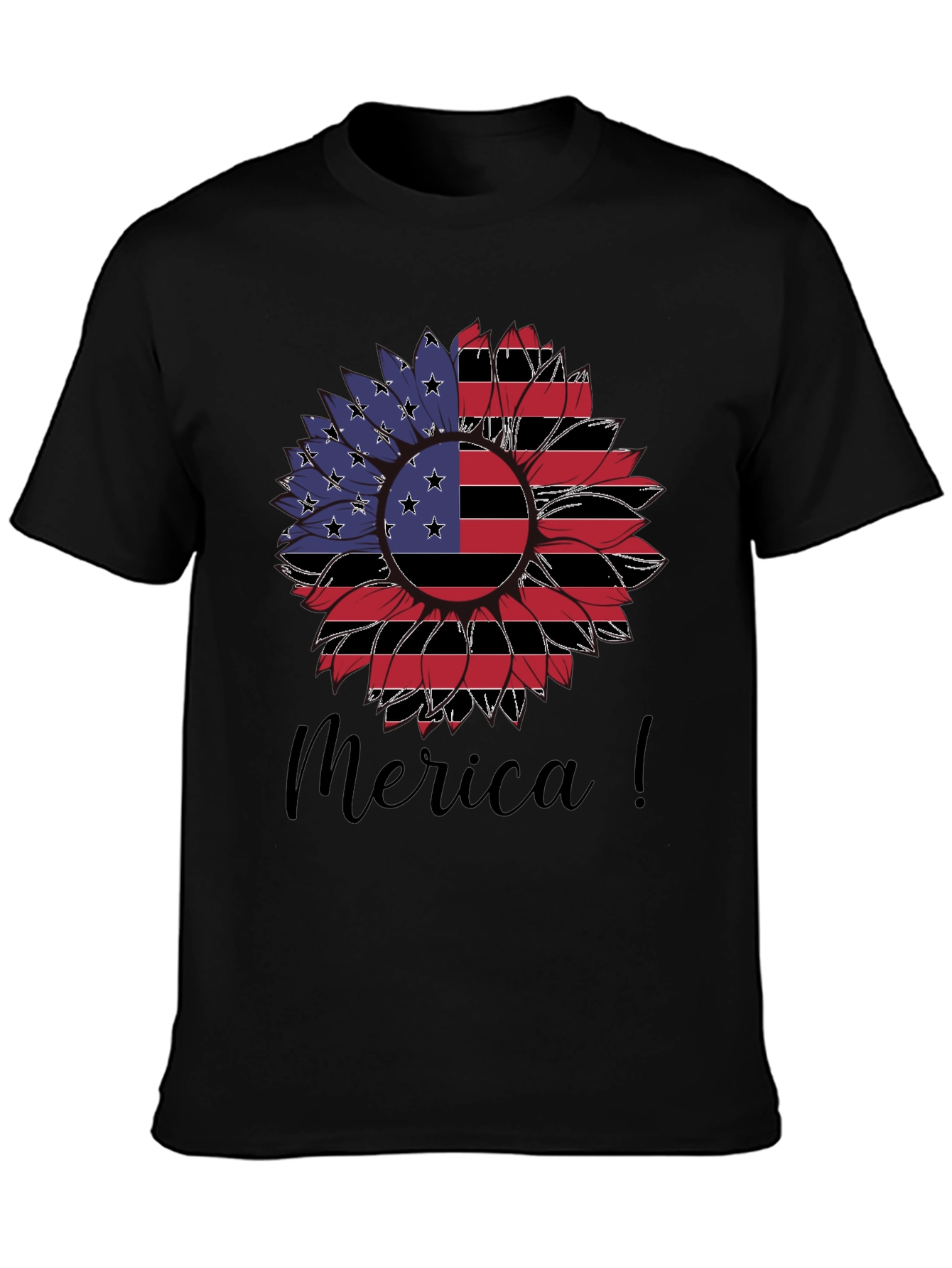 Americana Sunflower Graphic T-Shirt