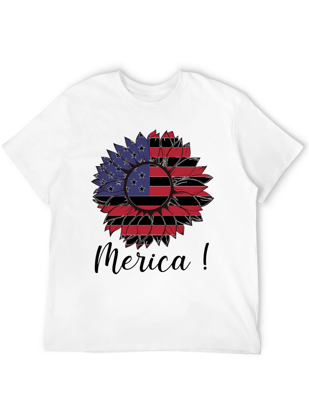 Americana Sunflower Graphic T-Shirt
