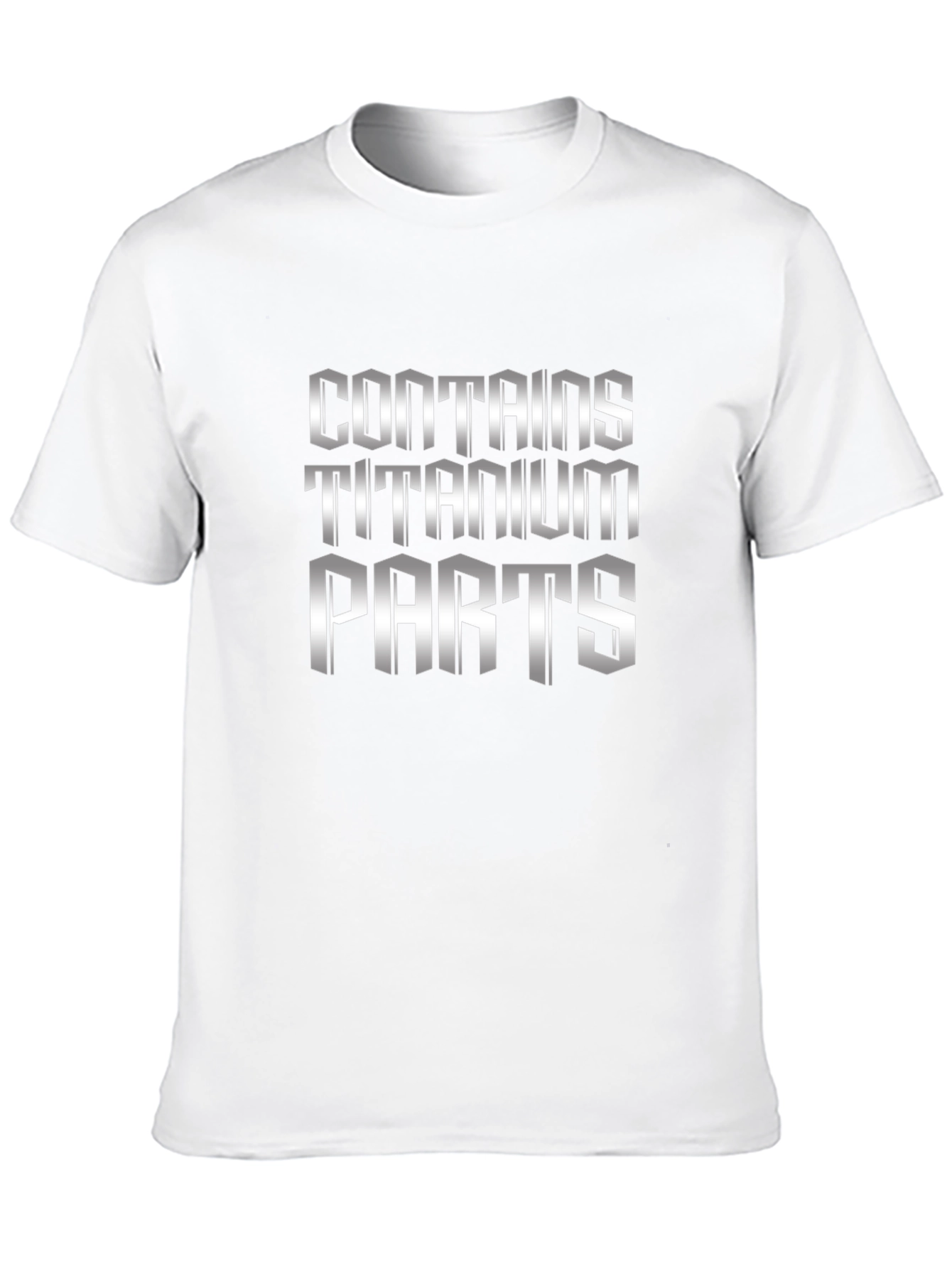 Contains Titanium Parts Graphic Novelty T-Shirt