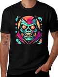 Skull Graphic T-Shirt - Unique Spooky Design