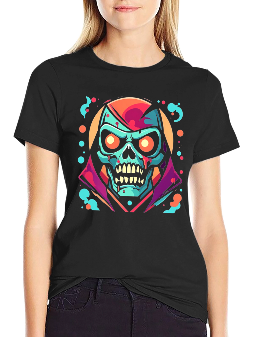 Skull Graphic T-Shirt - Unique Spooky Design