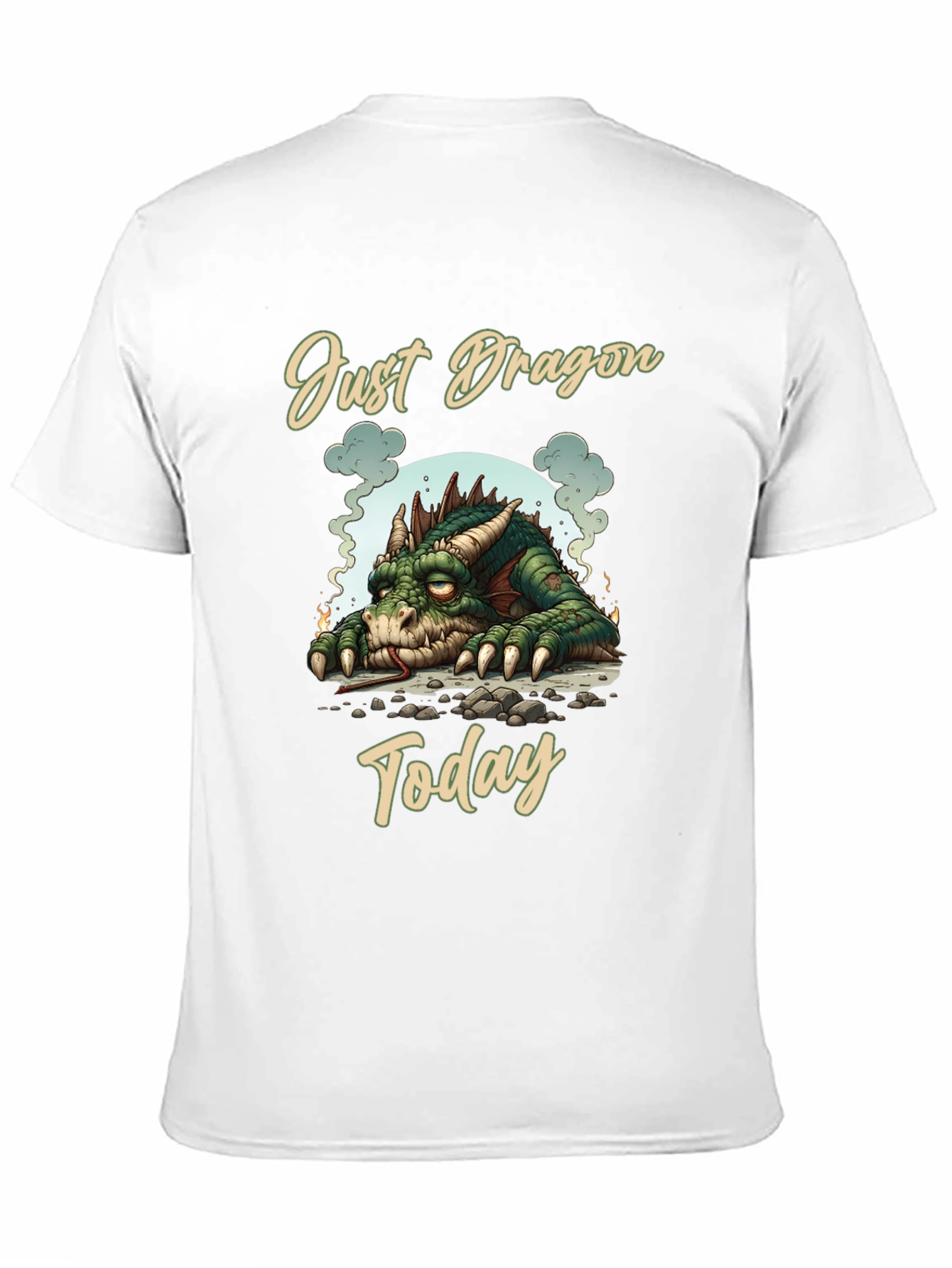 Just Dragon Today Tee Unique Graphic T-Shirt