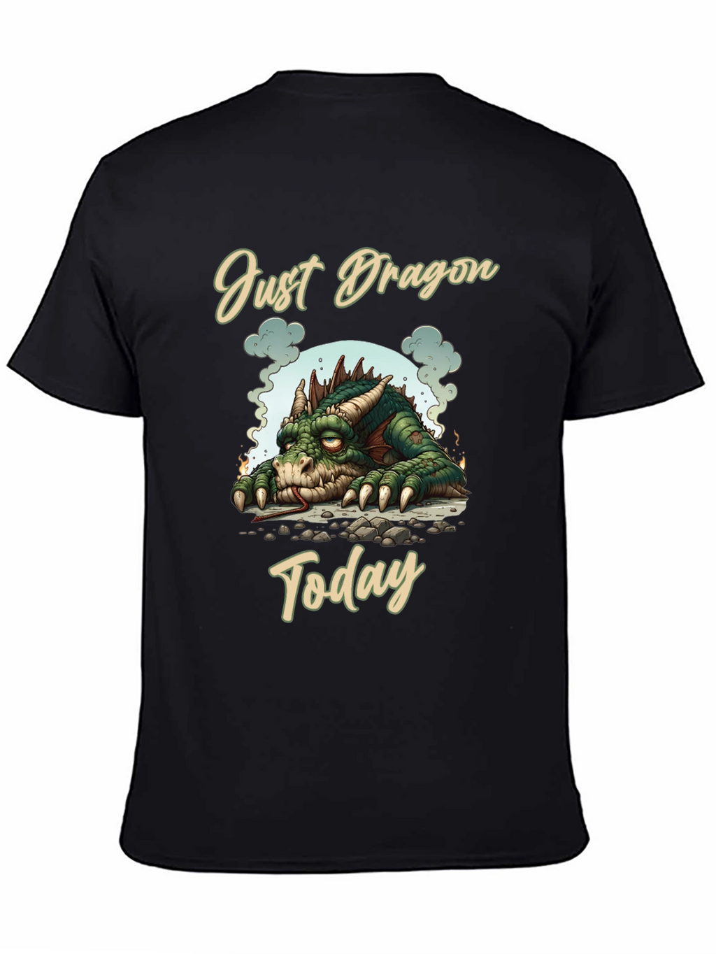 Just Dragon Today Tee Unique Graphic T-Shirt