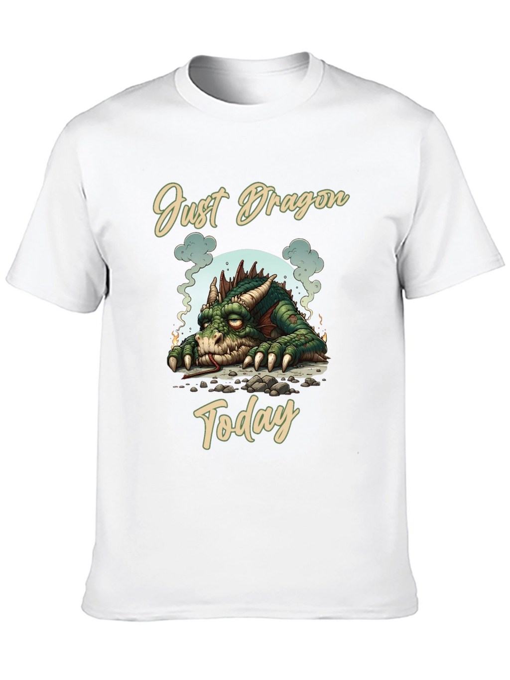 Just Dragon Today Tee Unique Graphic T-Shirt