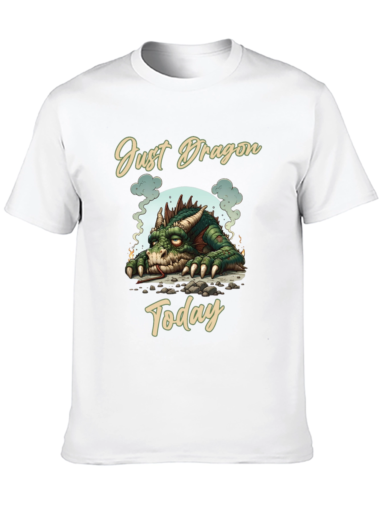 Just Dragon Today Tee Unique Graphic T-Shirt