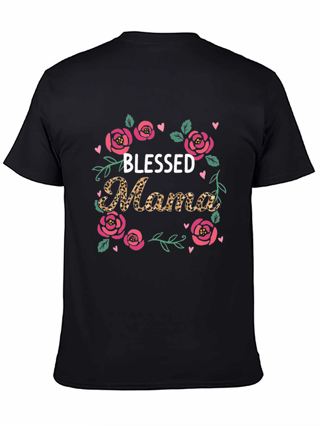 Blessed Mama Floral Graphic T-Shirt