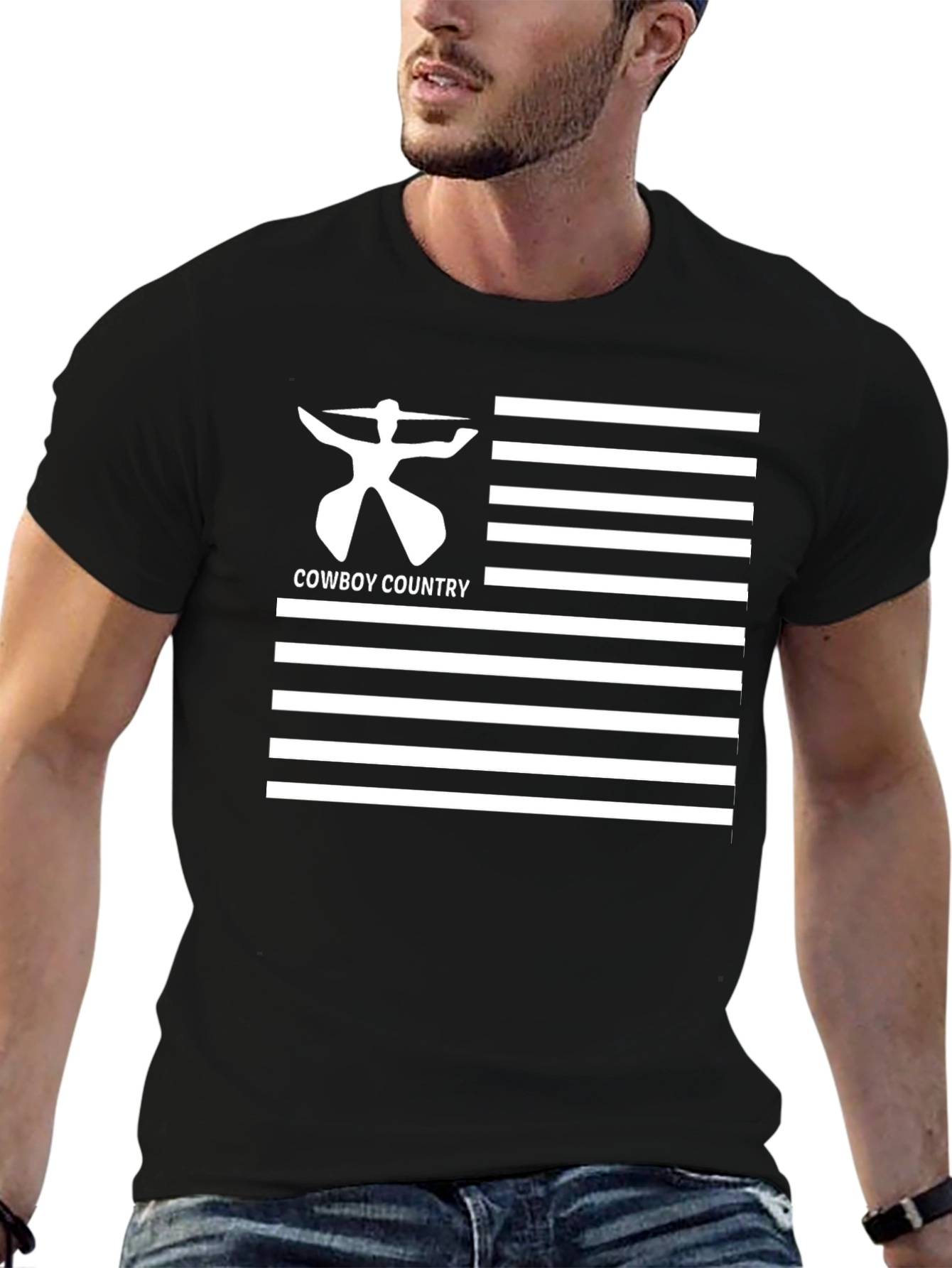 Cowboy Country Black T-Shirt - Western Style