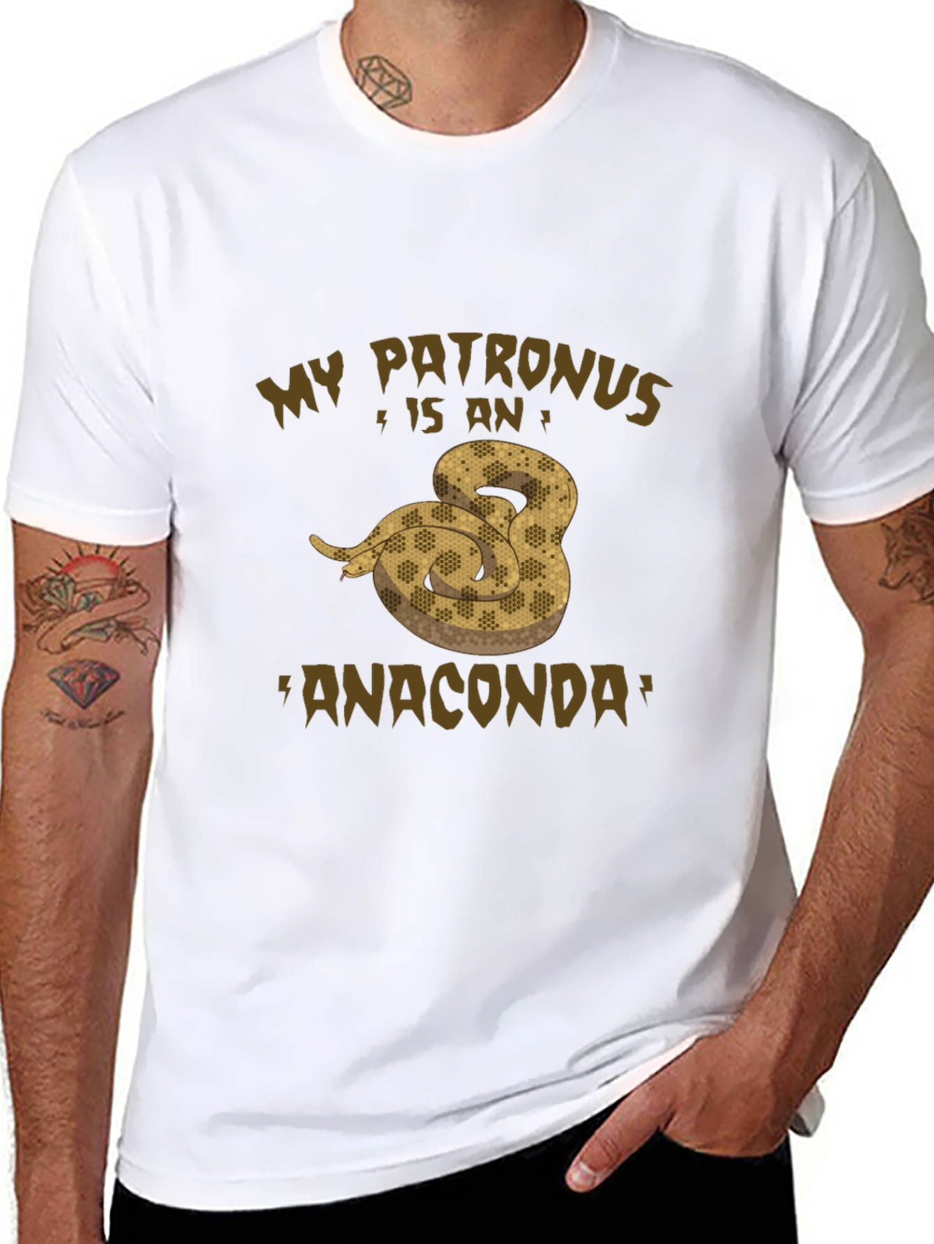 My Patronus is an Anaconda Graphic T-Shirt