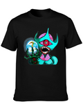 Monster Graphic Black T-Shirt - Unique Design