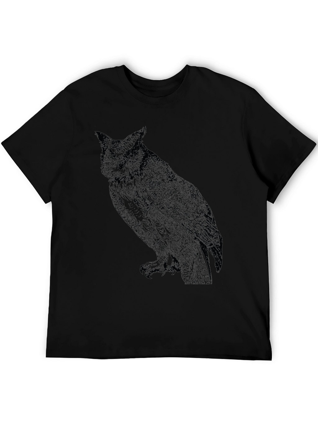 Black Owl Graphic T-Shirt - Mens