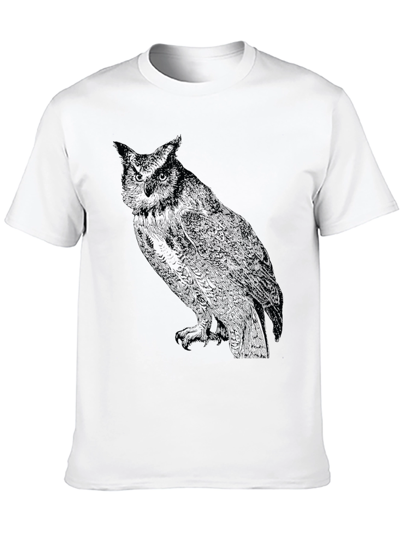 Black Owl Graphic T-Shirt - Mens