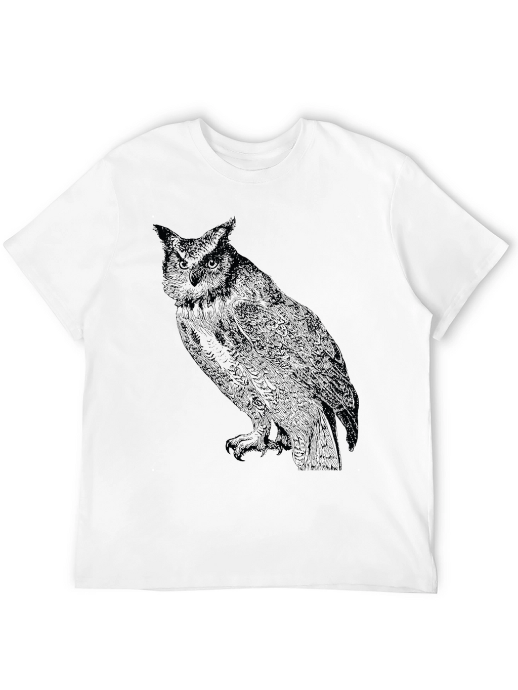 Black Owl Graphic T-Shirt - Mens