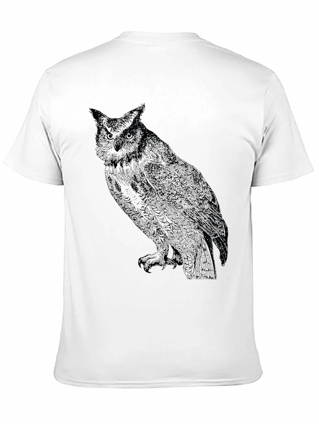 Black Owl Graphic T-Shirt - Mens
