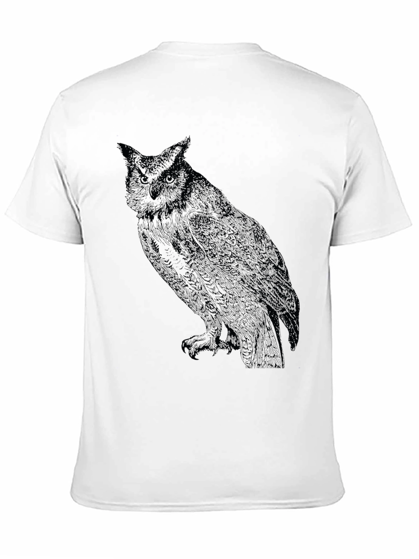 Black Owl Graphic T-Shirt - Mens
