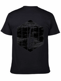 Saxophone Graphic Tee - Mens Black T-Shirt